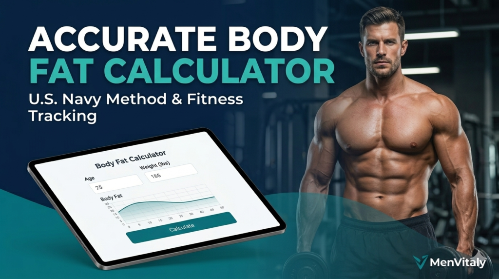 Body Fat Percentage Calculator for Men U.S. Navy Method MenVitaly
