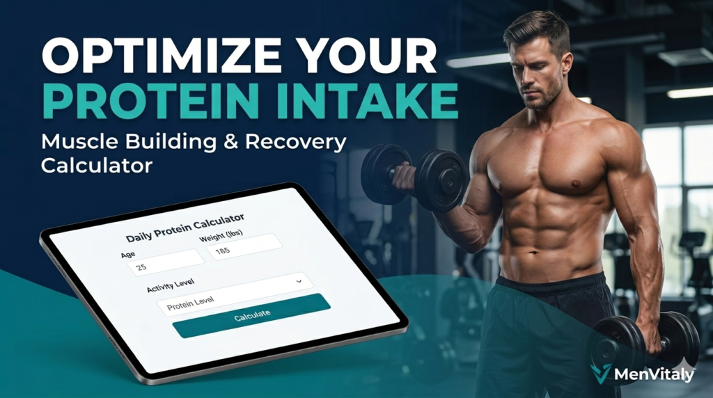 Protein Requirements Calculator for Men MenVitaly Gym Image