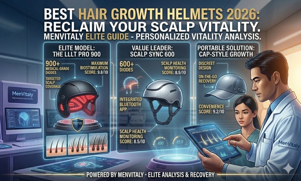 Best hair growth helmets using Low-Level Laser Therapy (LLLT) for men.