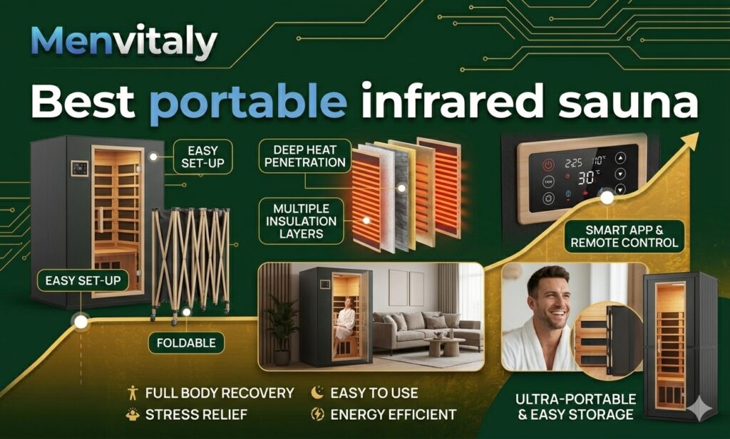 Best portable infrared sauna for muscle recovery and detox in 2026.