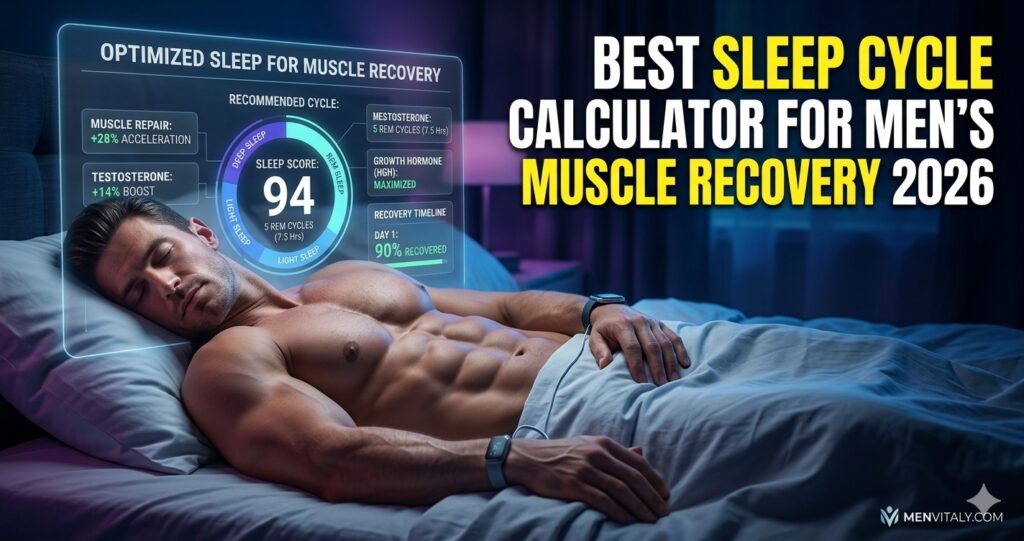 Best sleep cycle calculator for men’s muscle recovery 2026 by Menvitaly.