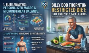 Analysis of the Billy Bob Thornton restricted diet for men's health.