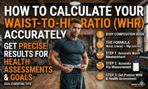 How to calculate waist to hip ratio accurately in 2026 tips using Menvitaly WHR assessment.