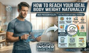 A professional guide on how to reach your ideal body weight naturally using Menvitaly scientific assessment.