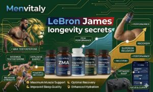 LeBron James longevity secrets featuring professional cold plunges and red light therapy.
