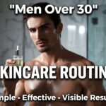 A disciplined man following a Men’s Skincare Routine for Beginners Over 30 using quality products.
