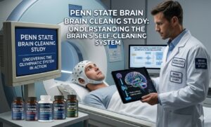 Visualization of the Penn State brain cleaning study showing brain detoxification during sleep.