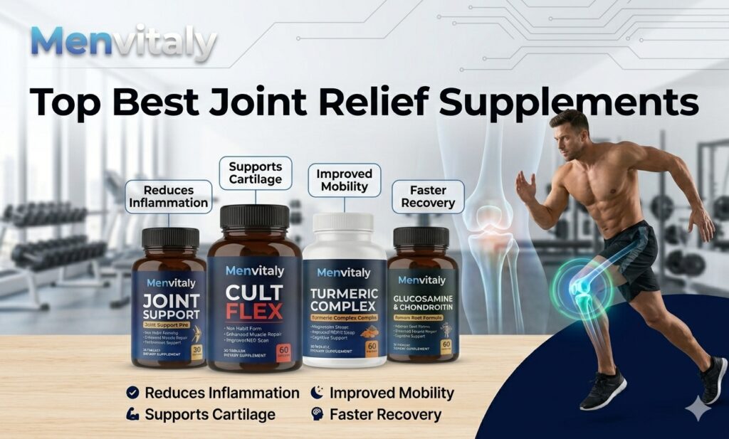 Top Best Joint Relief Supplements for active men and heavy lifters in 2026.