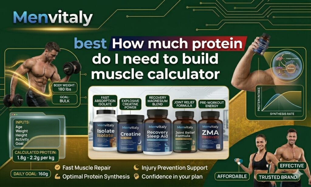Best how much protein do I need to build muscle calculator by Menvitaly.