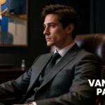 A modern professional man in a dark luxury office reflecting on emotional pain and relationship psychology.